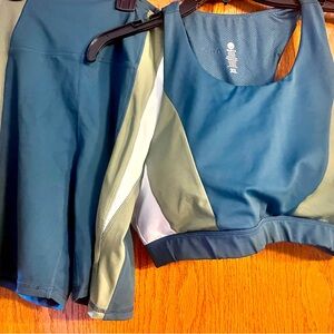 Biker shorts and Bra